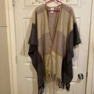 ***3/$50***Woolrich NWOT Plaid Poncho Wrap One Size